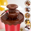 Mini fuente de chocolate de 5 onzas con 10 tenedores,
