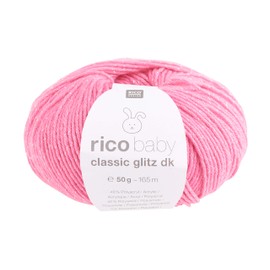 Wool Rico Baby Classic Glitter DK, 50 g, Approx. 165 m, Pink