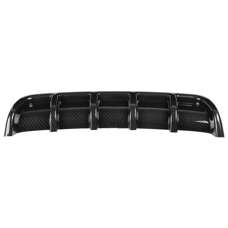 Black Universal Car Rear Bumper Shark Fin Spoiler Diffuser(Carbon fiber)