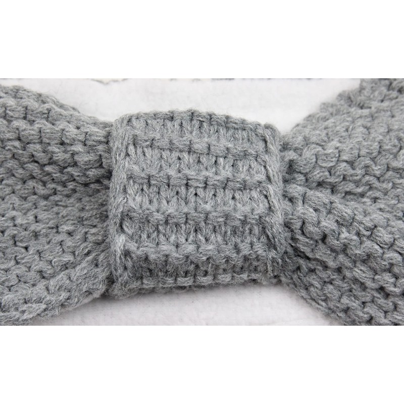 irisaa SB0119 Women's Headband Ear Protection Chunky Knit with Fleece