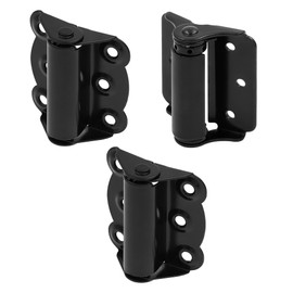 Prime-Line K 55558 Storm and Screen Door 2-Self Closing and 1-Adjustable Hinge Set 2-3/4 in. with Screws, Black (Three Pack)