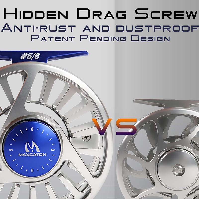 Maxcatch Avid Fly Reel with CNC-machined Aluminum Alloy Body 1/3,3/4,