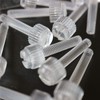 Pack of 60 Transparent Clear Plastic Acrylic Thumbscrews, Slotted+knurled M4