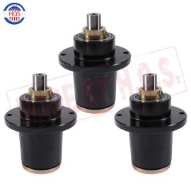 HQS 3 Pack Deck Spindle 037-6015-00 For Bad Boy ZT CZT Pup 48 50 52 60 Inch Deck