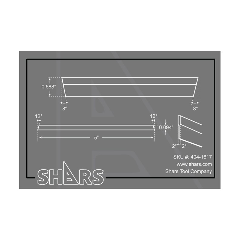 Shars 3/32 x 11/16 x 5" M42 Cobalt Parallel Type