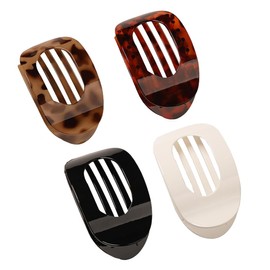 SGERUFZ Entenschnabel-Haarspange, flache Haarspange, schlicht elegante Duckbill-Haarspange für Damen und Mädchen, 4 Stück