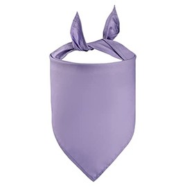 Petitebelle Single Color Pet Bandana (Lavender, Large)