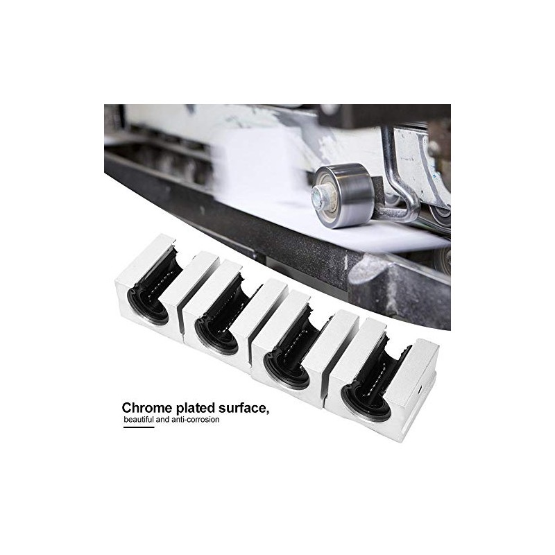 SBR16UU Bearing Block, 4 Pieces, 16 mm Linear Ball Bearings,