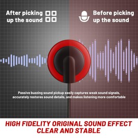 Acoustic Guitar Pickup 12 Pack-K01 Piezo Contact Microphone Self-Adhesive Pickups for Guitar, Violin, Viola, Cello, Banjo, Ukulele, Mandolin Kalimba and More