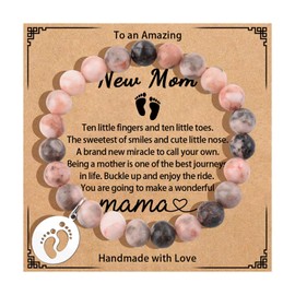 GBTBYS New Mom Gifts Bracelet, First Time Mom Gifts, Mommy Mother Mom to Be Gifts for 1st Time Mom Present Bracelet Pregnancy After Birth Birthday Jewelry Mothers Day