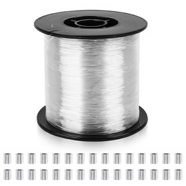 0.7 mm 200 m Nylon Thread Transparent Tear-Resistant Transparent Strong Nylon Cord for Hanging Invisible Thread Decoration for Fishing Crafts Jewellery Hanging