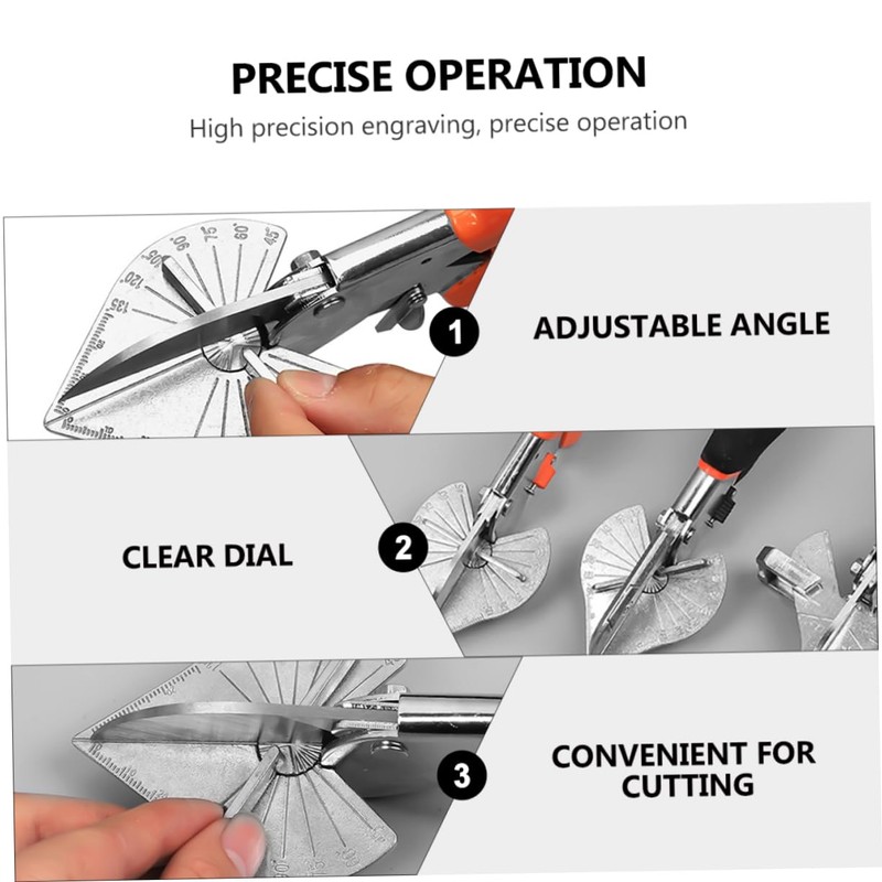 OSALADI Multi-functional Trunking Shear U-shaped Miter Cutter for Trim Angle