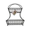 Gourmet Basics by Mikasa Loop and Lattice 2-Tier Flatback Metal