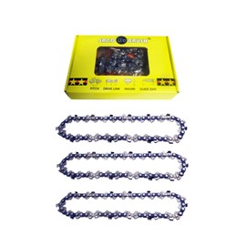 Catene 6 pollici 3 Pezzi per Sega Mini Motosega Portatile Ricaricabile，Passo 1/4", Spessore 0.043"（1.1mm），37DL，Lunghezza Catena 23cm，Piastra Guida 18.5cm，Ricambio per Motoseghe Portatili