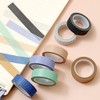 MIYKA Washi Tape Set 7 Rolls Grid Style Sticky Tapes