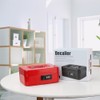 Decaller Medium Cash Box with Combination Lock, Metal Money Box