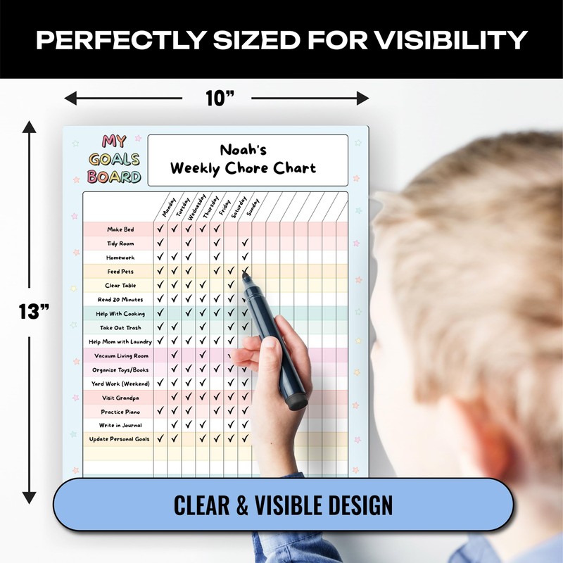 Magnetic Dry Erase Incentive Chart Board | Reward and Task