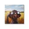 Stupell Industries Dog Watching Bird Binoculars Canvas Wall Art Design