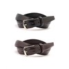 Aoki Men's Belt Set with Box, Adjustable Size, Genuine Leather,