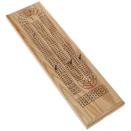 WE Games - Juego clásico de Tablas de Madera de Roble Natural Macizo, 3 Tablas de Oruga con Clavijas de Metal, Tabla única para Juegos Familiares,... 