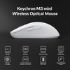Keychron M3 Mini Wireless Optical Mouse, Bluetooth 5.1/2.4 GHz/Wired Gaming