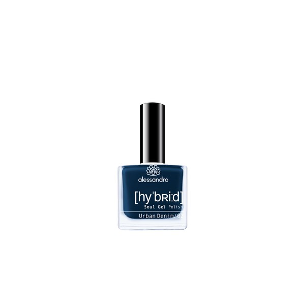 Alessandro Hybrid Paint Urban Denim - Urban Blue - In Just 3 Steps - Perfect Nails Without LED - Up to 10 Days Last!