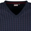 ADAMO Men's Short Pyjamas Checked Series 'Clint Navy with V-Neck