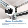 Duzzy 20 Feet Convex Shape Garage Door Seal Kits, Pre-drilled