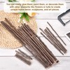 sourcing map 30Pcs 7.8" Natural Wood Log Sticks, 0.2" to