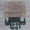MBQQ 3 Tier Shelving Bathroom Pipe Shelves with Towel Bar