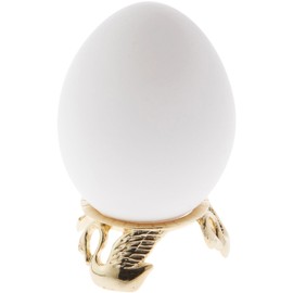 Bard's Gold-toned Egg Stand/Holder, Swans, 0.875" diameter, Pack of 2 (Fits Hen Sized Eggs)