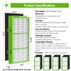 HAPF300AH Allergen Remover Replacement Filter Compatible with Holmes AER1 HAPF300AH-U4R