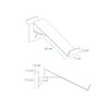 ZAPATERA DE ACRILICO GIRATORIA TRANSPARENTE PARA PANEL RANURADO | 10
