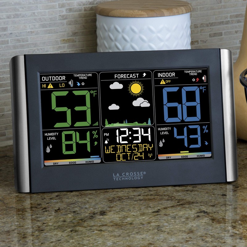 La Crosse Technology Weather Station with Customizable Alerts, Weather Forecast,