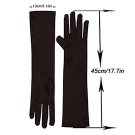 VSVO Yellow Party Bridal Dance Gloves (One Size, Yellow)