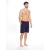INSIGNIA Mens Twin Pack Pyjamas Cotton Lounge Shorts Bottoms (Wine