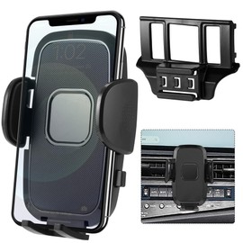 szyuchen Car Cell Phone Holder Mount for Lexus ES 350 ES300H ES250 2024 2023 2022 2021 Accessories, Dashboard & Air Vent Bracket with Custom Base Compatible for 4.0"-7.0" Cell Phones