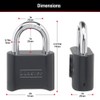 Master Lock Black Combination Padlock, Set Your Own Combo Lock,