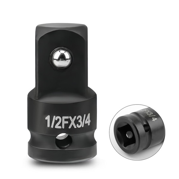 LEPEVNEY 1/2" Drive (Female) x 3/4" (Male) Impact Socket Adapter,