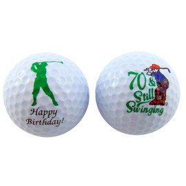 Westmon Works 70th Birthday Golf Balls Gift Pack for for Golfers 1.68 inch