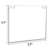 NIUBEE Acrylic Sign Holder 11x17 Horizontal,Clear Poster Picture Frames for