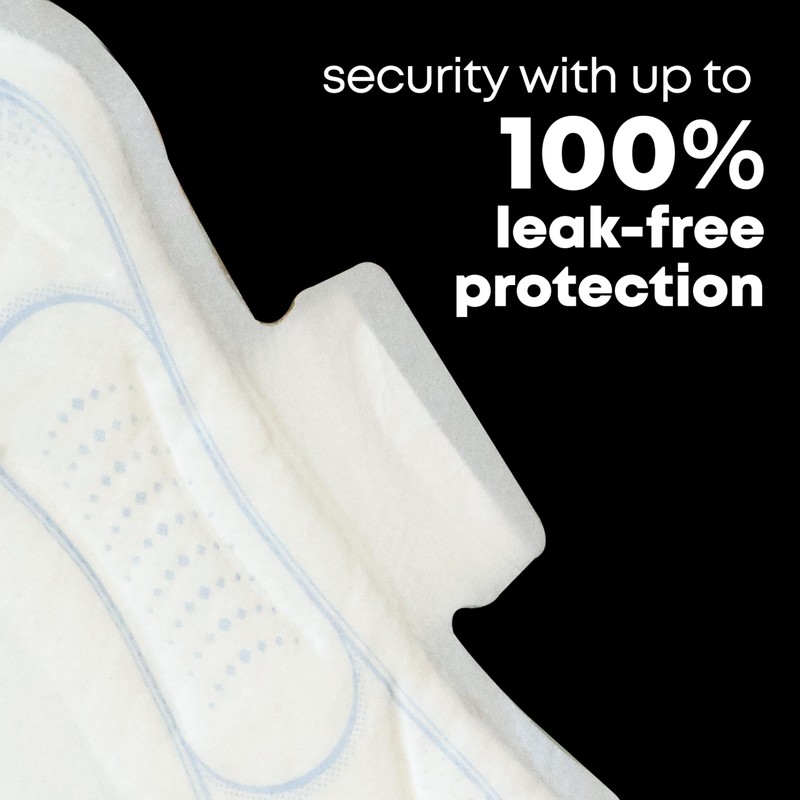 U by Kotex Maxi Pads with Wings, Clean & Secure,