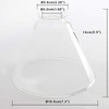 Permo Lighting Fixture Replacement Funnel Flared Clear Glass Shade