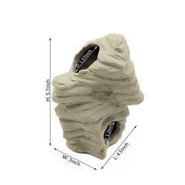 ALEGI Aquarium Decoration Rock Caves, Betta Fish Tank Accessories Hideout, Cichlid Stackable Cave Hiding (Large)