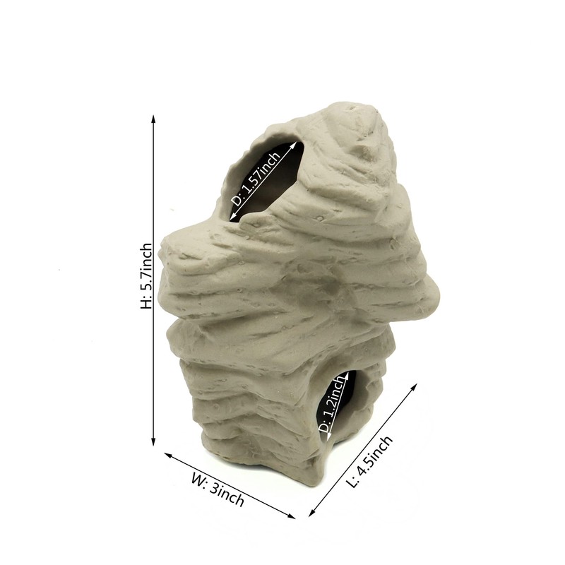 ALEGI Aquarium Decoration Rock Caves, Betta Fish Tank Accessories Hideout,