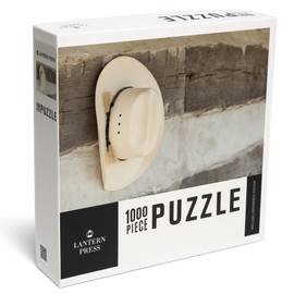 Lantern Press 1000 Piece Jigsaw Puzzle, Cowboy Hat Hanging