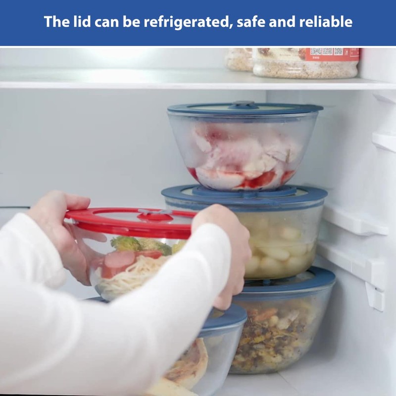 6 Pack Replacement Lids for Pyrex 7200-PC 2 Cup and