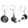 SJBAUTYO Set of 3 key rings, car keychain, turbo pendant,