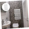 Ciieeo 1Pc White Hanging Bathroom Organizer with Mesh Pockets for