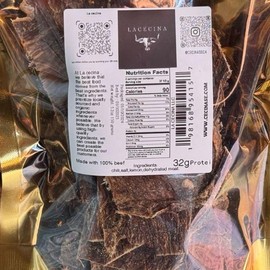 Cecina carne seca “Mexican style beef jerky “ estilo Michoacán spicy Meat Dried Snack